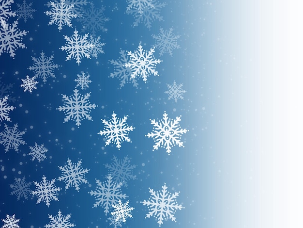Sfondo di illustrazione dell'icona di Natale del fiocco di neve