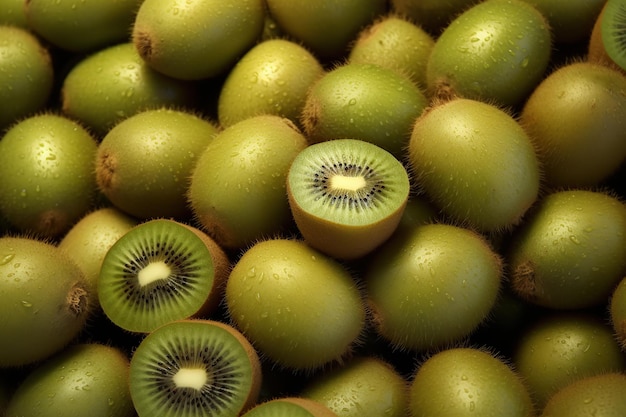 Sfondo di kiwi maturo