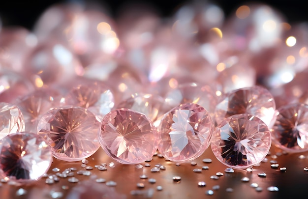 sfondo di luci bianche scintillanti nello stile di argento chiaro e rosa chiaro versato