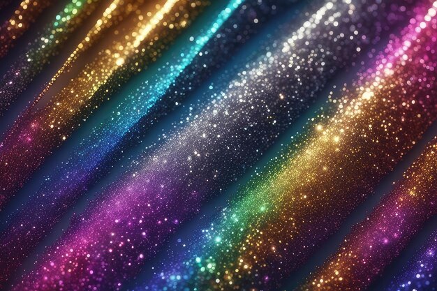 Sfondo di luci colorate glitter astratto