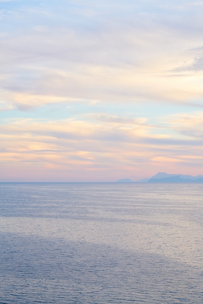 Sfondo di mare e cielo