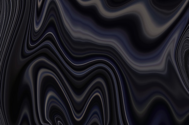 Sfondo di marmo liquido nero astratto che scorre texture arte sperimentale