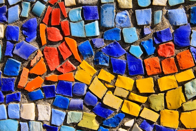 Sfondo di mosaico. Modello di piastrelle di ceramica colorate