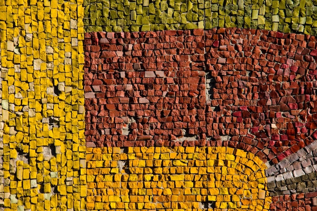 Sfondo di mosaico. Modello di piastrelle di ceramica colorate