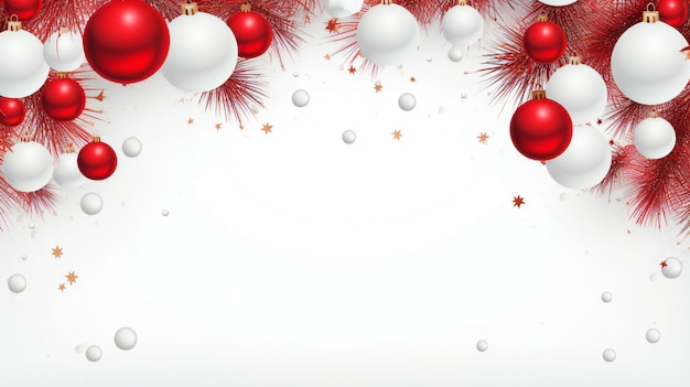 sfondo di Natale bianco con spazio di copia sfondo di celebrazione di Natale