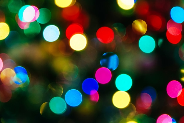 Sfondo di Natale Bokeh illuminato