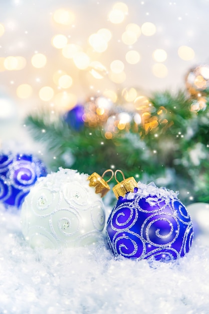 Sfondo di Natale e bellissime decorazioni