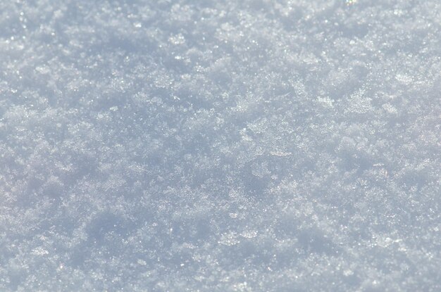 Sfondo di neve fresca Sfondo invernale naturale Trama di neve in tonalità blu