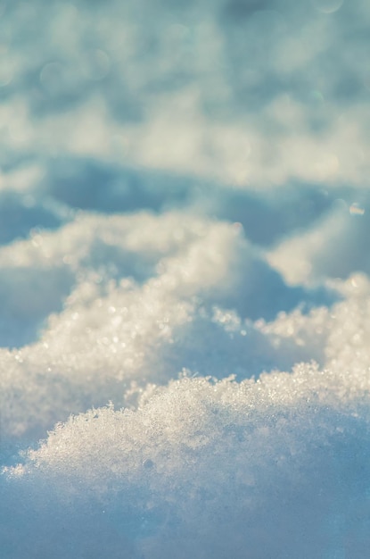 Sfondo di neve fresca Sfondo invernale naturale