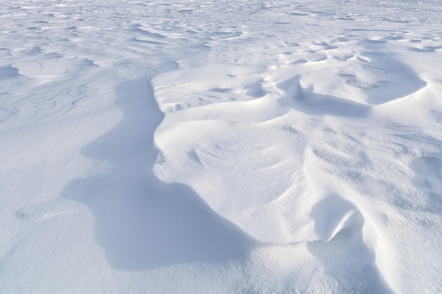 Sfondo di neve fresca