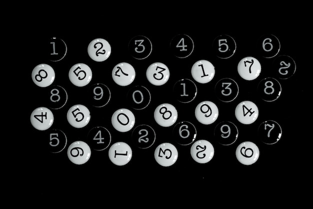 sfondo di numeri da zero a nove