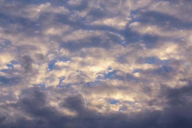 Sfondo di nuvole di stratocumuli