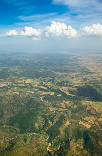 Sfondo di nuvole e cielo aereo