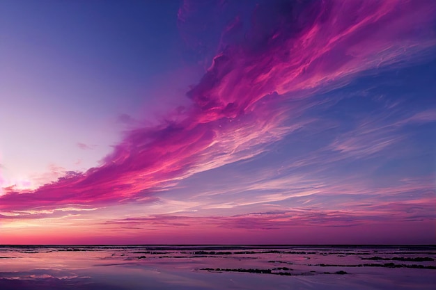 Sfondo di nuvole rosa