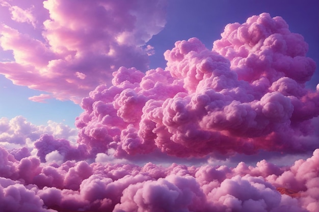 Sfondo di nuvole viola Sfondo di nuvole viola Sfondo di nuvole Sfondo di cielo Nuvole Texture AI generativo