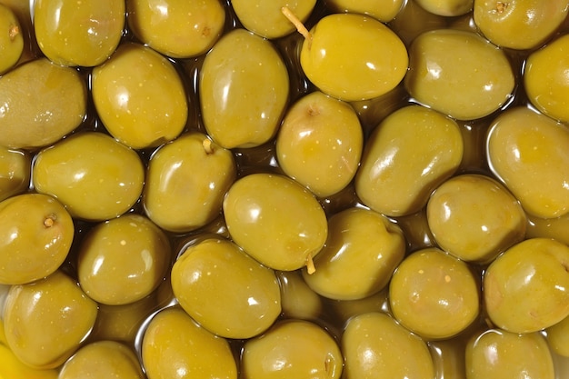 Sfondo di olive verdi