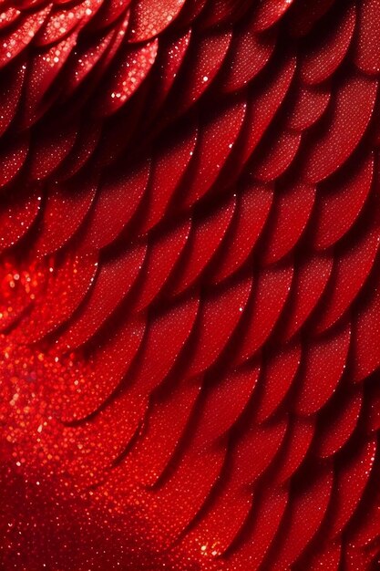 Sfondo di paillettes rosse Tessuto lucido di moda Scaglie di paillettes rotonde