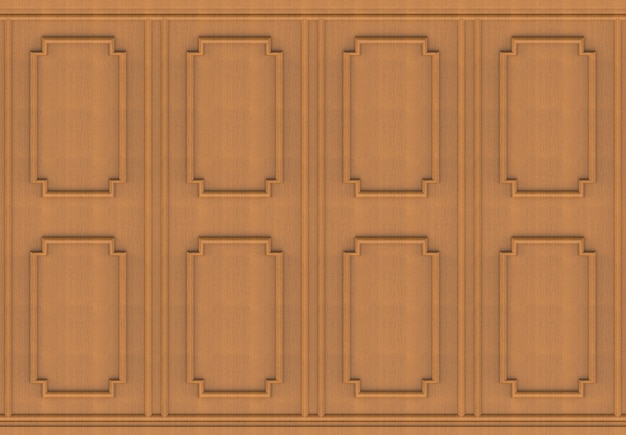 sfondo di parete di design vintage pannello di forma quadrata di legno marrone di lusso.
