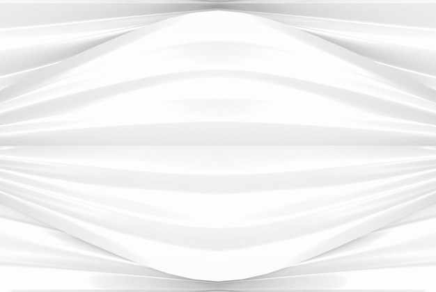 sfondo di parete moderna luce bianca curva modello d&#39;ondeggiamento.