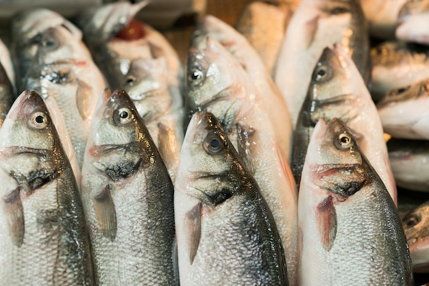 Sfondo di pesce crudo fresco