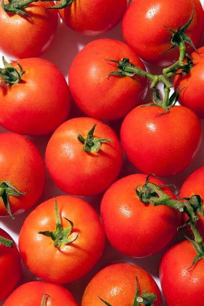 Sfondo di pomodori freschi biologici