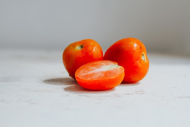 sfondo di pomodoro indonesiano rosso fresco