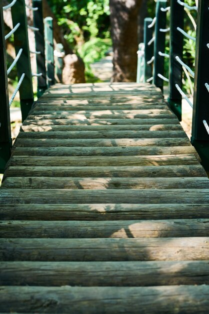 Sfondo di ponte di legno