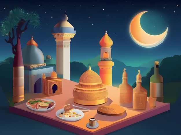 sfondo di ramadan kareem