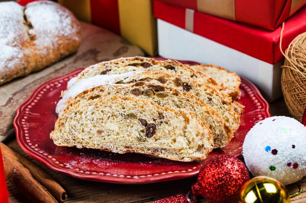 Sfondo di regalo di Natale, Natale, pane