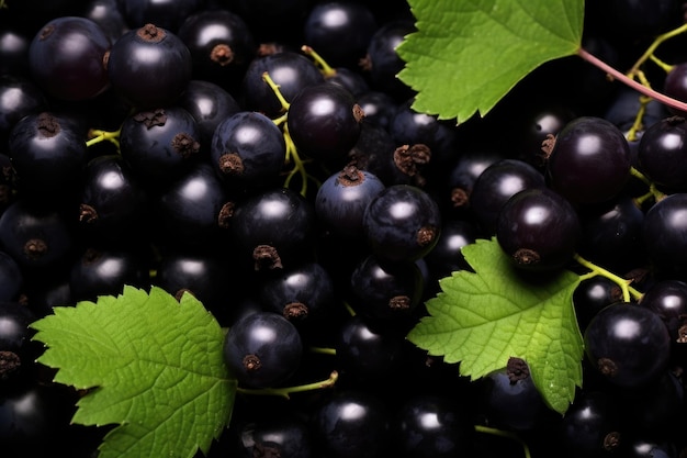 Sfondo di ribes nero