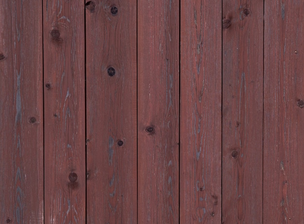 Sfondo di tavole di legno marrone, struttura in legno con nodi, vecchio, vintage