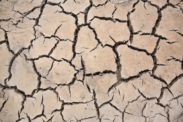 Sfondo di terra di argilla incrinata