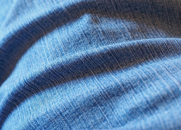 Sfondo di tessuto jeans blu