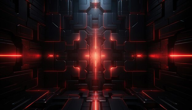 sfondo di texture astratta di fantascienza futuristica con linee geometriche dettagliate e robotica