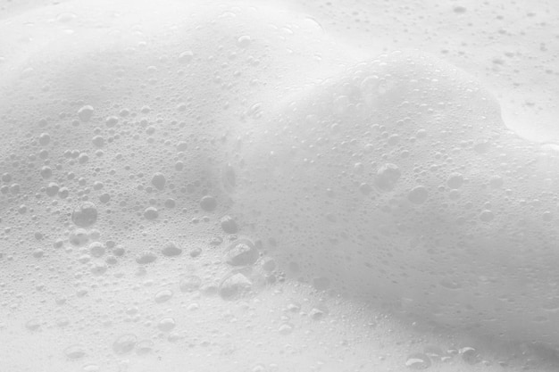 Sfondo di texture di bolle di schiuma di sapone bianco astratto