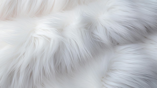sfondo di texture di pelliccia bianca