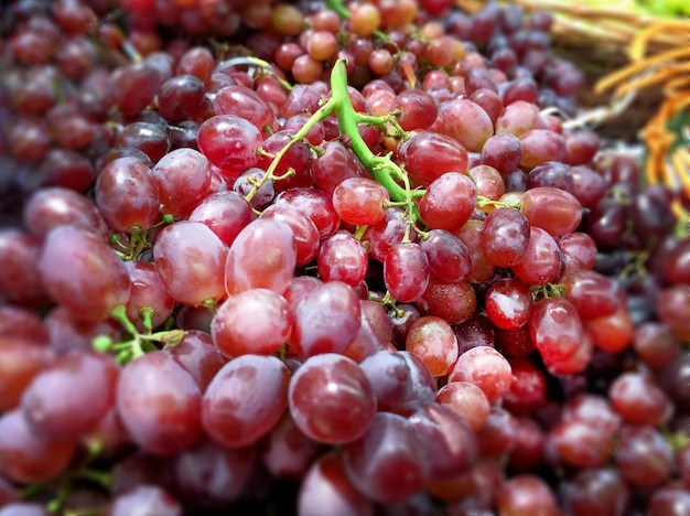 Sfondo di uva rossa fresca