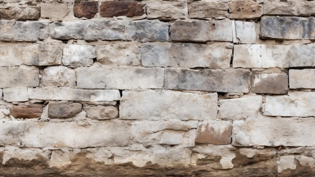 Sfondo di vecchia struttura di parete di mattoni deteriorati