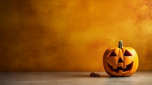 Sfondo di zucca di Halloween con copyspace