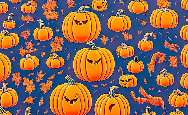 sfondo di zucca halloween