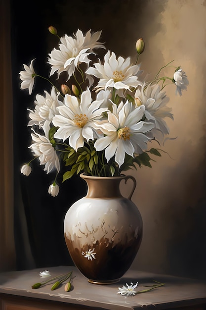 sfondo disegno floreale, fiori bianchi
