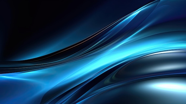 Sfondo Dynamic Fusion Abstract 3d Wave Wallpaper per Modern Business Technology Generative AI