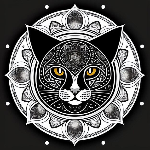 Sfondo e foto gratuite di Mandala Design a forma di animale