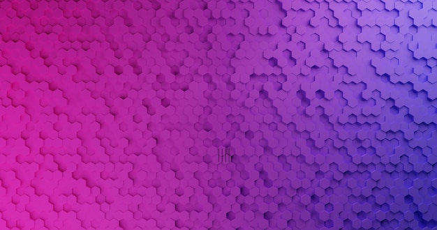 Sfondo esagonale sfumato astratto colore pastello composizione a nido d'ape rendering 3d illustrazione 3d Estratto al quarzo Raccolta di sfondo geometrico minimo con spazio di copia Scena vista dall'alto