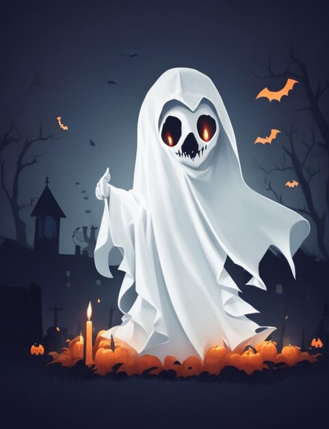 sfondo fantasma di Halloween