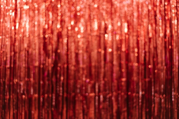 Sfondo festivo rosso con bellissimo bokeh per Natale o altre festività