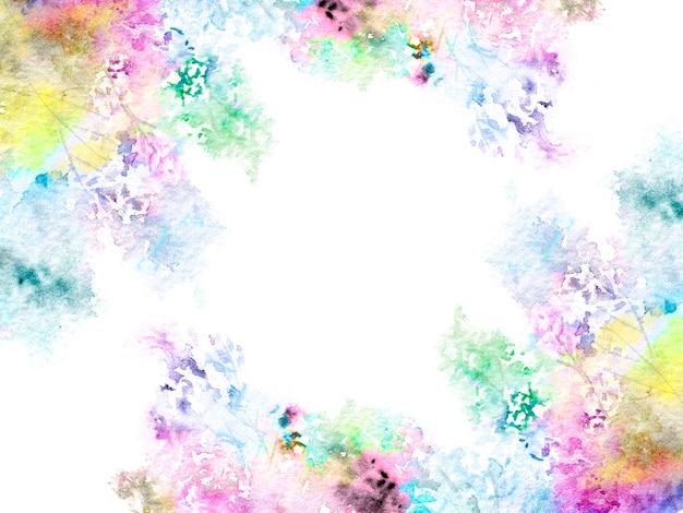 Sfondo floreale neutro Fiori astratti ad acquerello Invito a nozze Banner floreale Colori pastello