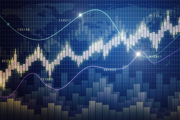 Sfondo forex incandescente