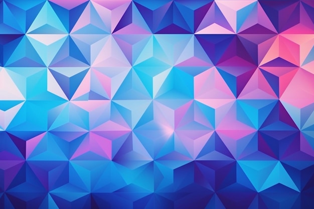 Sfondo geometrico astratto viola e blu a forma triangolare sfondo mosaico griglia rosa blu