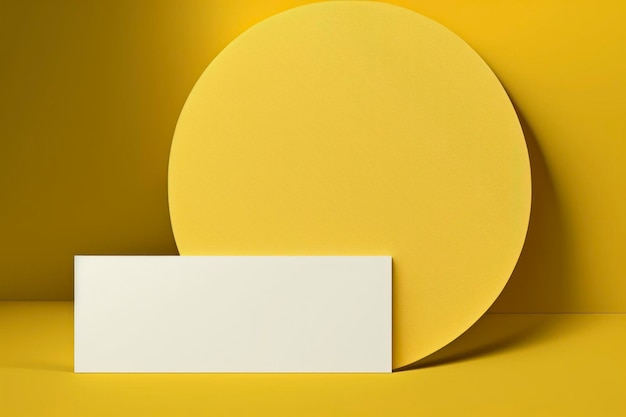 Sfondo giallo mockup minimalismo